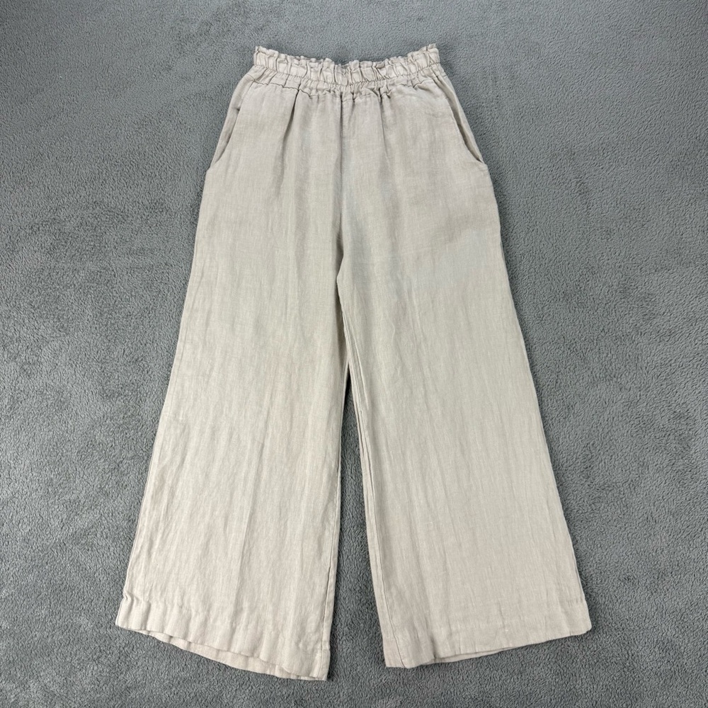 Pure Venice 100% Linen Wide Leg Pants